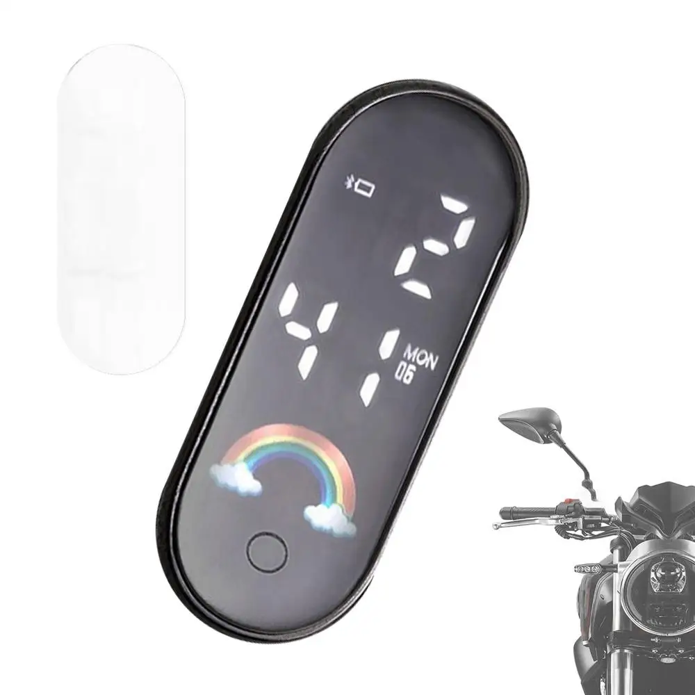 AliExpress NONE Small Digital Clock Waterproof Luminous Mini Digital Clock Adhesive for Sedan Truck Minivan Motorcycle Bike Commuting Travel