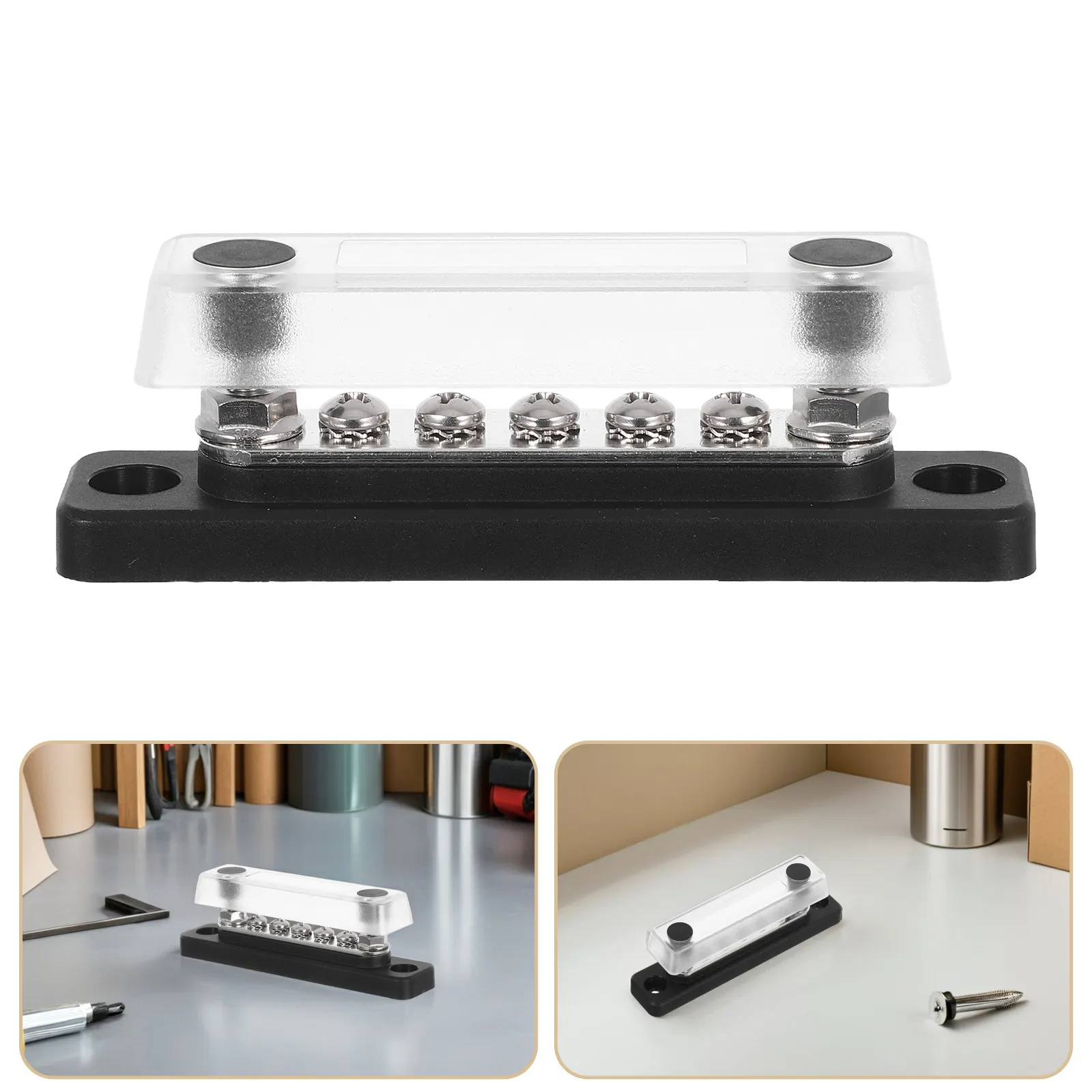 

Морской 5-позиционный распределительный блок питания для автодомов, лодок, туристических автомобилей: компактный дизайн, прочные винтовые клеммы