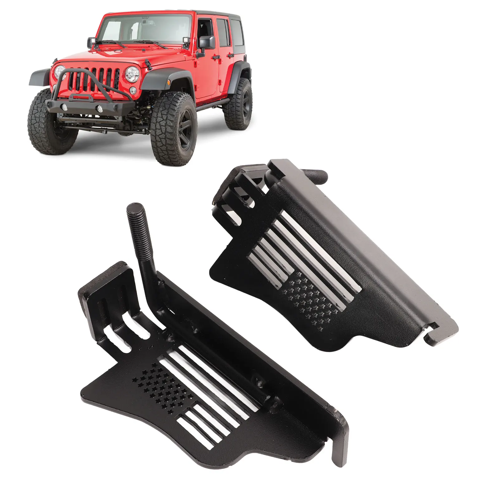 

1 пара, металлические подножки для Wrangler JK 2DR JKU 4DR 2007-2018