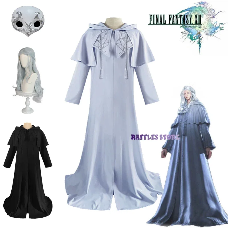 Costumes de Cosplay Final Nette XIV Endwalker Venat pour Homme et Femme, Ensemble Unisexe avec Perruque et Masque, Robe Brodée, Uniforme d'Halloween