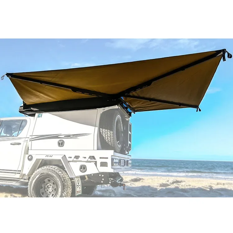 Waterproof 2.5m 4x4 4wd Car Side Awning 270 Degree Walls Travel Trailer Family Camp Truck Suv 270 Awning Free Standing