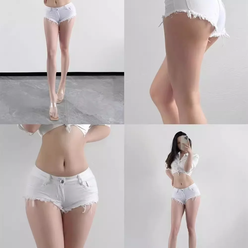 موضة جديدة الصيف المرأة مثير الدينيم السراويل مكتب سيدة ملهى ليلي الساخن الرقص الجينز ملابس كاجوال فتاة حفلة هدية