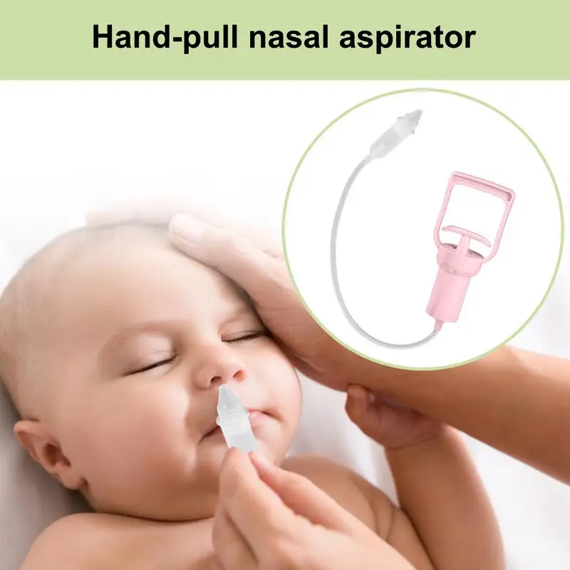 Baby Nasal Aspirator Powerful Hand Pump Safe Comfortable Nose Cleaner For Newborns Toddlers Kids Congestion Relief Mucus Remover