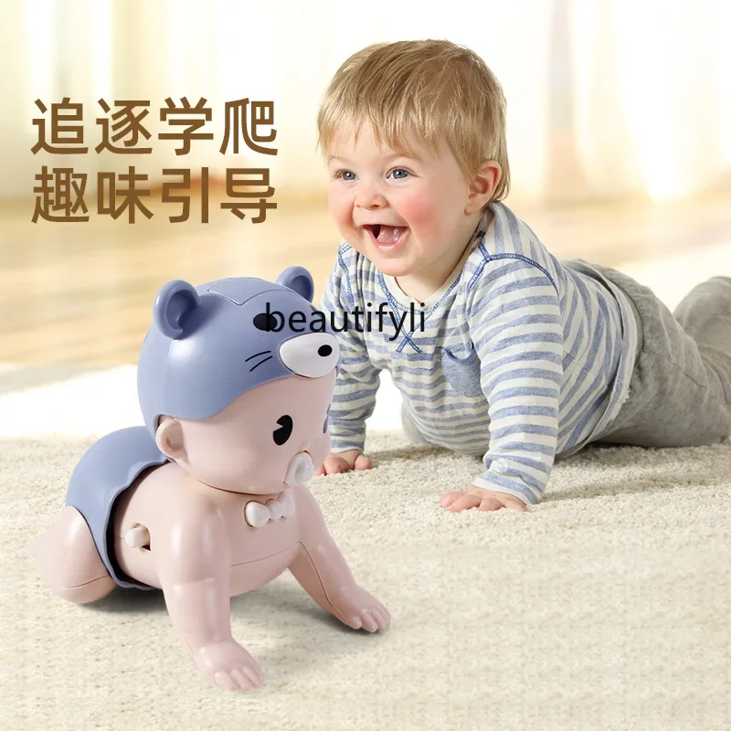 Crawling doll, learning to crawl and guide the head-up practice doll, Bao Ma early education with baby educational toys
