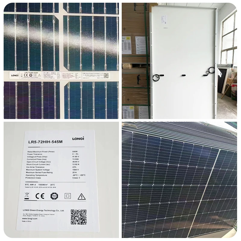 Guangheng china Large Power Longi Solar Panel 540 Watt Monocrystalline   Price For Home Dual glass 550w 108 cells