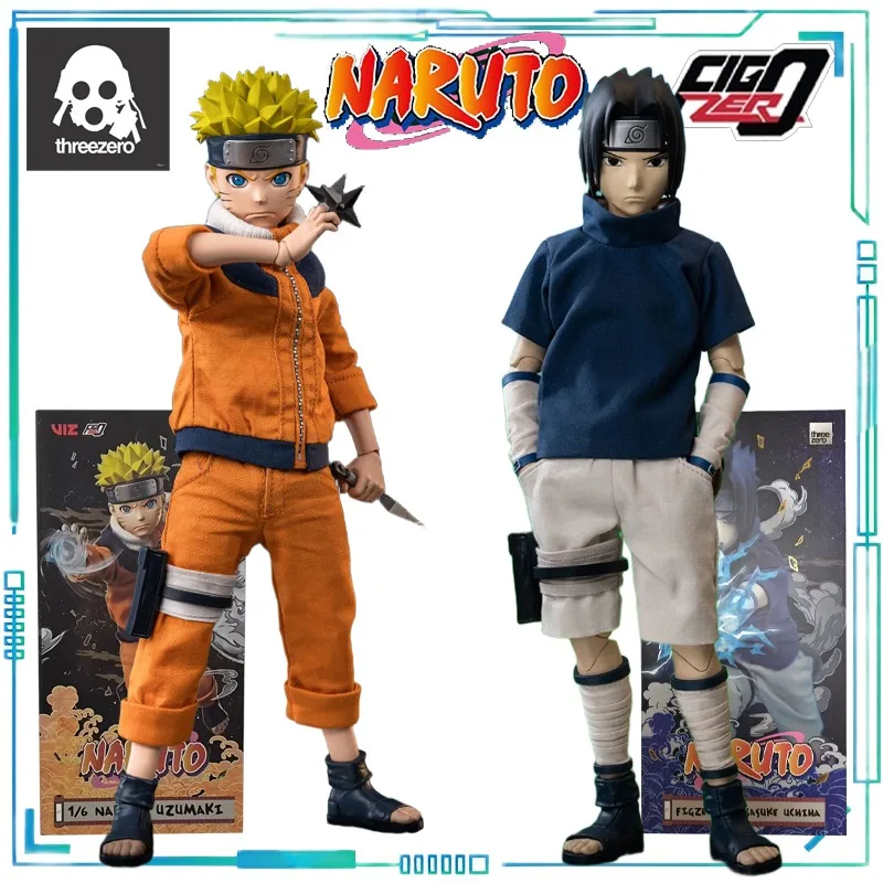 

Threezero Genuine FigZero Series NARUTO Anime Uchiha Sasuke and Naruto Uzumaki 1/6 Proportional Humanoid and Movable Model Toys