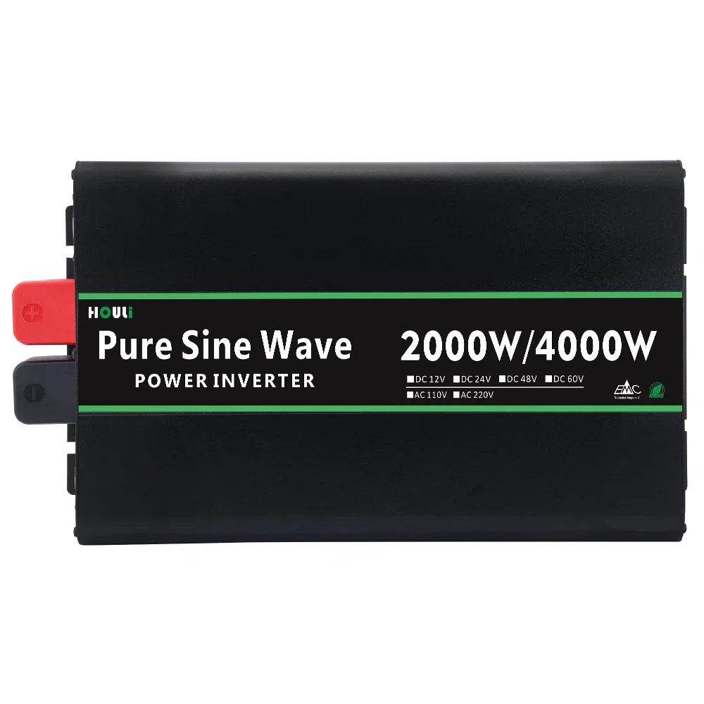 HOULI Pure Sine Wave 4000W  36V Inversor De Corriente 12V A 220V 48V To 110V Inverter 400W  Converters