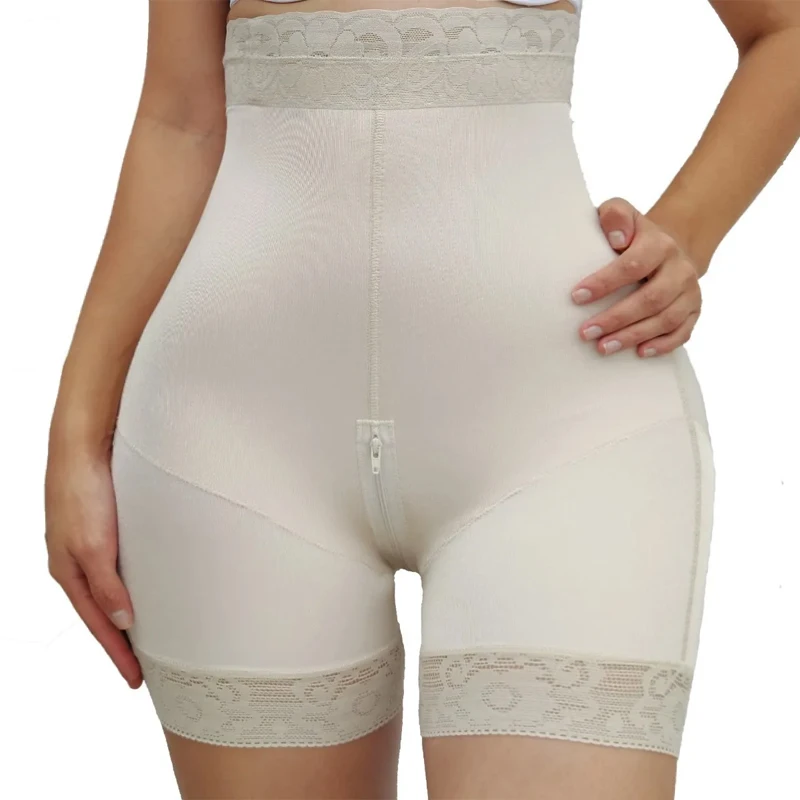 Fajas Colombian Girdle Waist Trainer High Waist Stitching Lace Short Butt Lifter Charming Curves Flatter Your Figure 2024