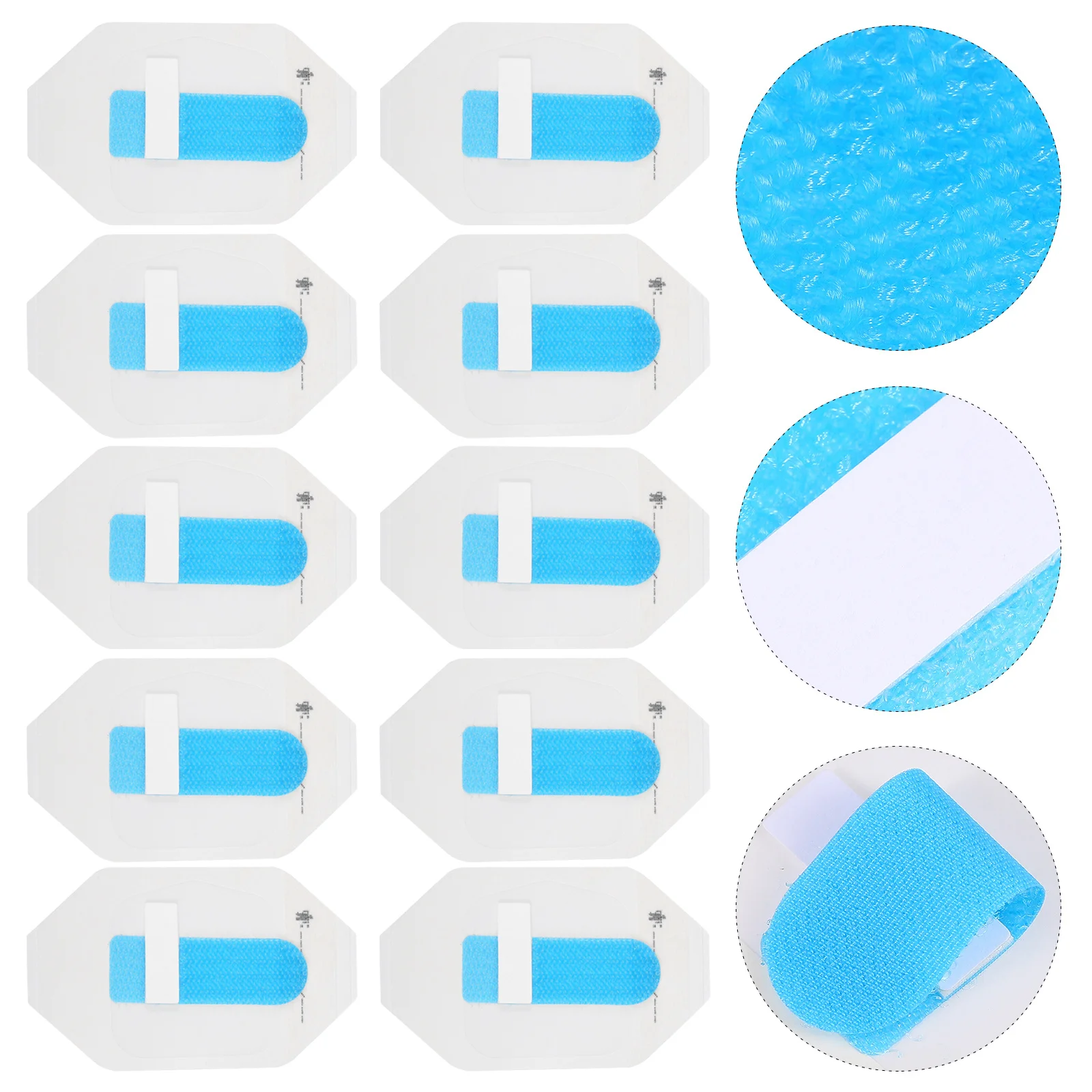 

10Pcs Fixing Catheter Straps Durable Safe Easy to Use for Men Women Interchangeable Set Home Blue