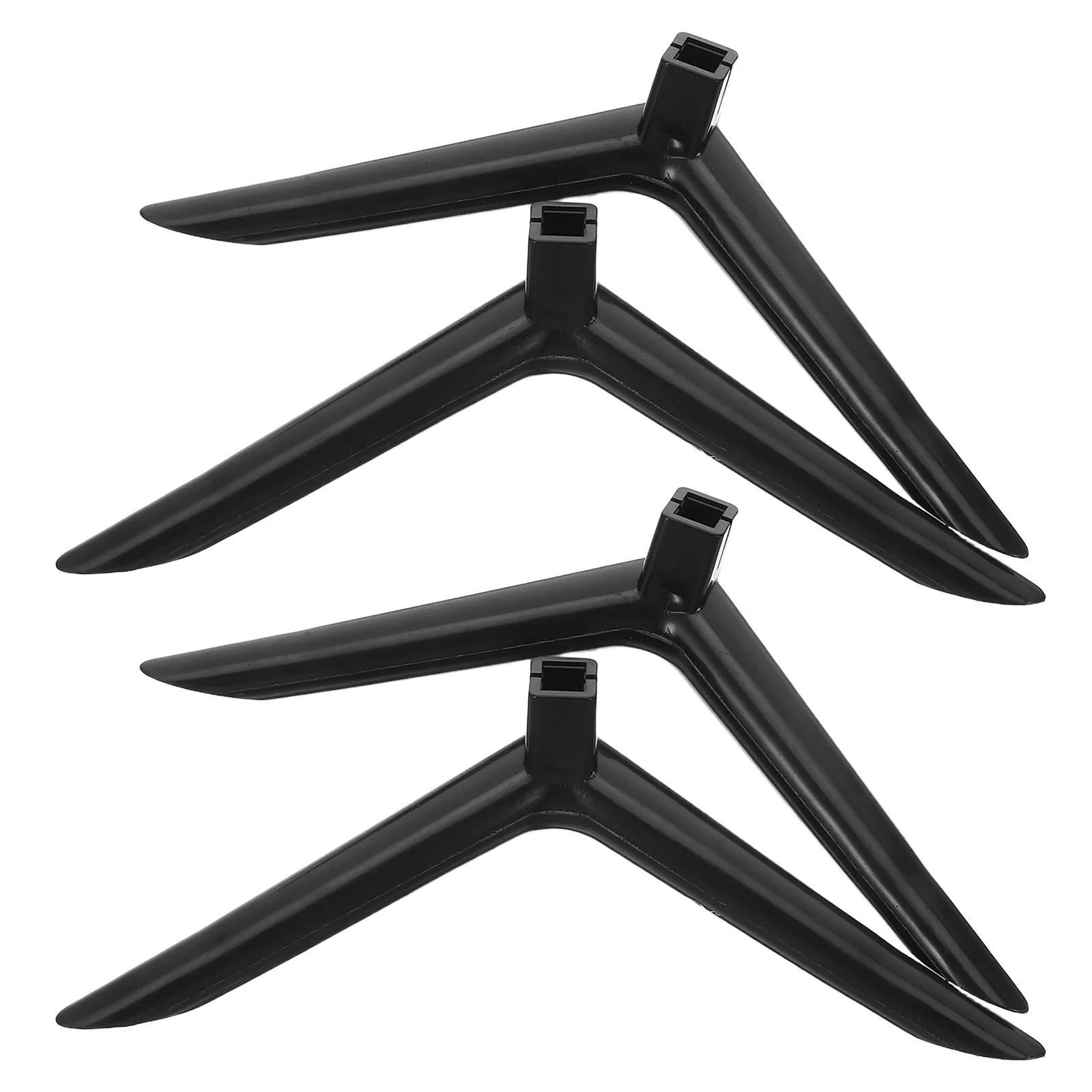 

2 Pairs Stand Monitor Holder for Desktop Plastic Replacement Base Stable Projector Tabletop