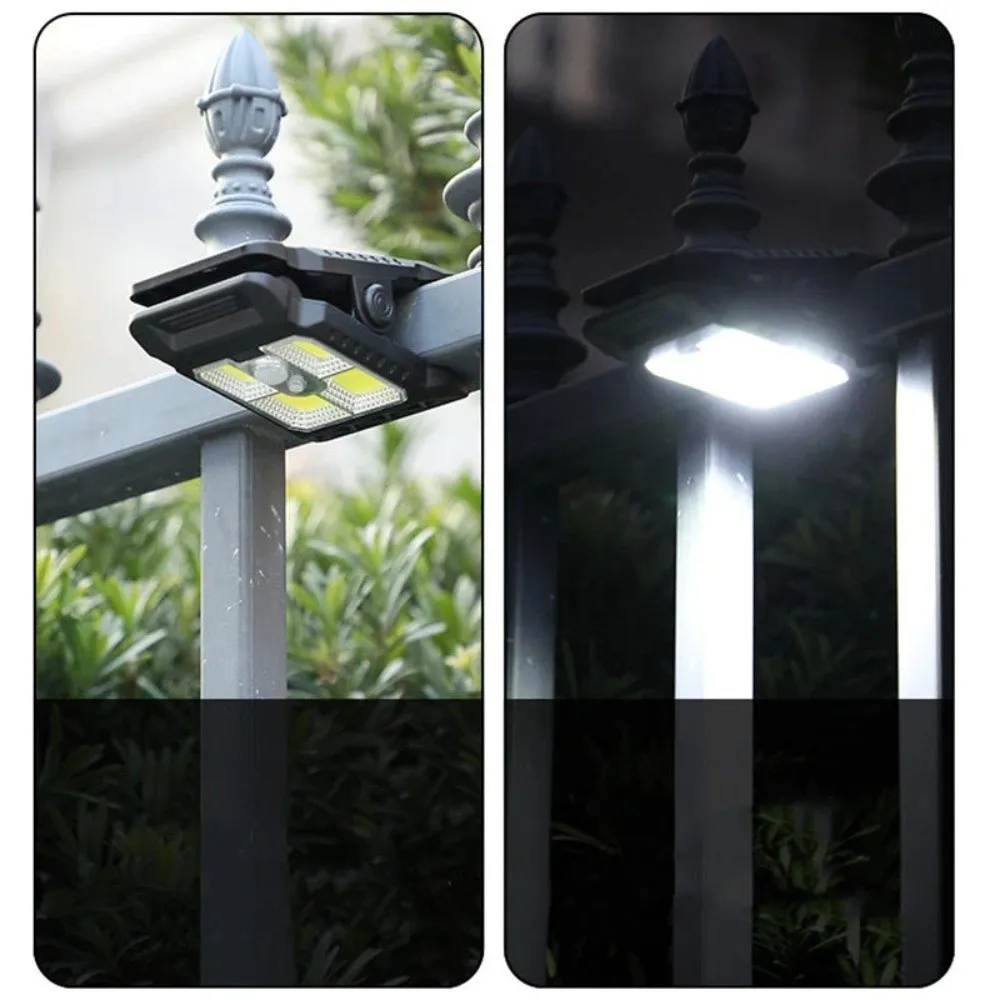 Mini lampe solaire à Clip étanche, économie d'énergie, lumière solaire LED haute luminosité, 3 Modes d'éclairage mural, décoration de jardin