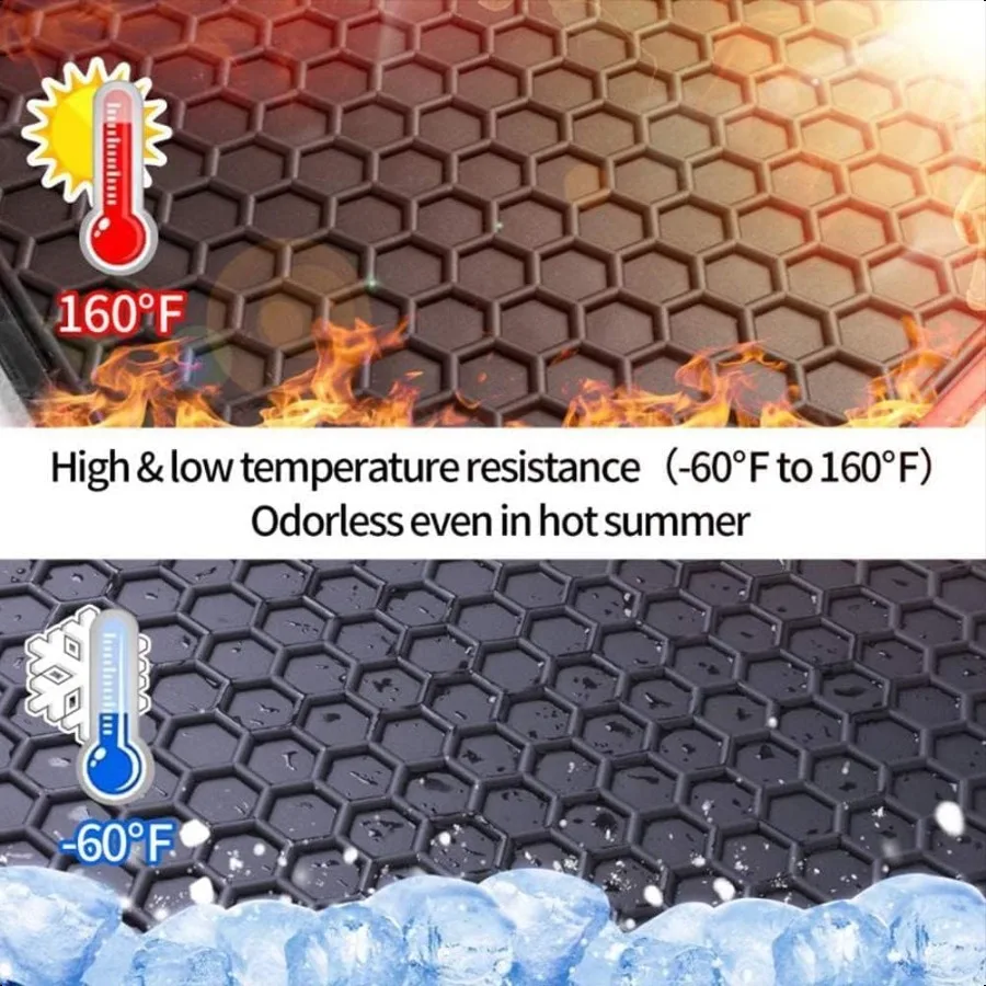 Car Rubber Floor Mat for  CRV 2023 2024 2025 CRV Included Hybrid Custom Fit Black Auto Mats Liner All Weather Protection Heavy