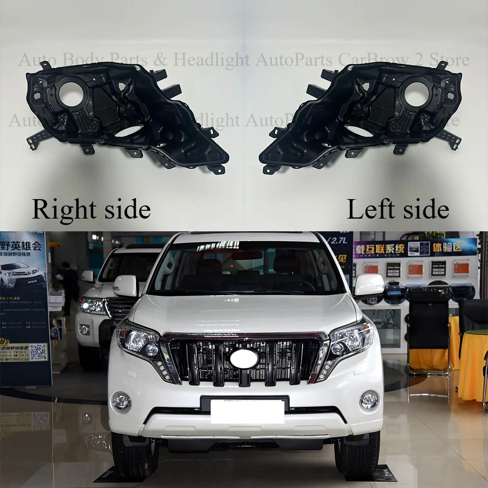 Front Headlamp Rear Base Shell For Toyota Land Cruiser Prado 2014 2015 2016 High Spec Headlight Back Housing Lamp Support Casing