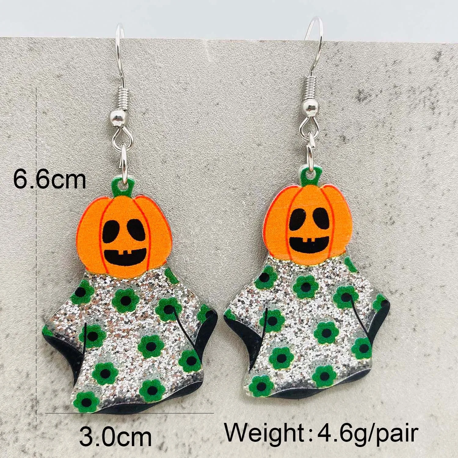 Halloween Earrings Spider Skull Pumpkin Acrylic Women's Earrings for Halloween Jewellery Accessories Gifts