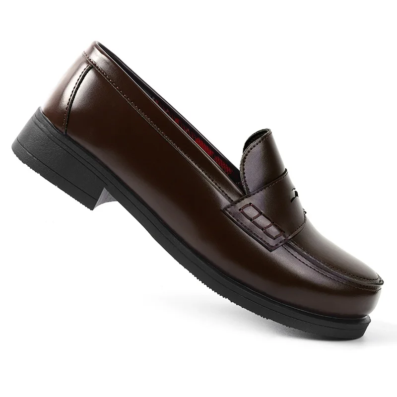 Fulujiacos Anime Japan Style Student Lolita Girl JK Shoes Women Block Heels PU Leather Loafers Casual Shoes