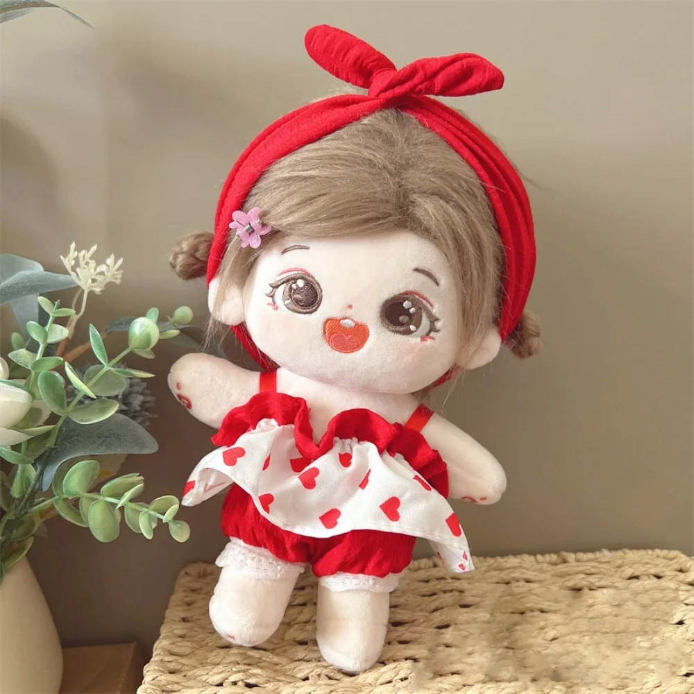 1 set Dress Up 20cm Cotton Clothes Outfit Kawaii Star Clothes Suit DIY Clothing Mini No Attributes Clothes 20cm Idol Cotton