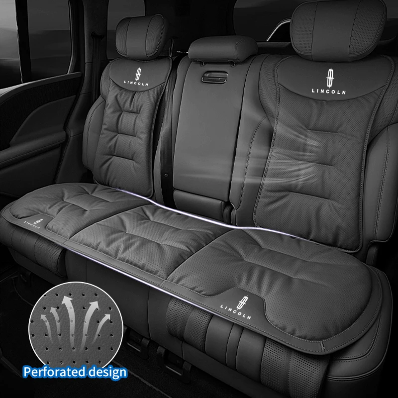 Cojín de terciopelo para coche, respaldo de cuero, almohadilla protectora para la cintura, accesorios para Lincoln MKZ MKX Aviator Navigator Continental Cors