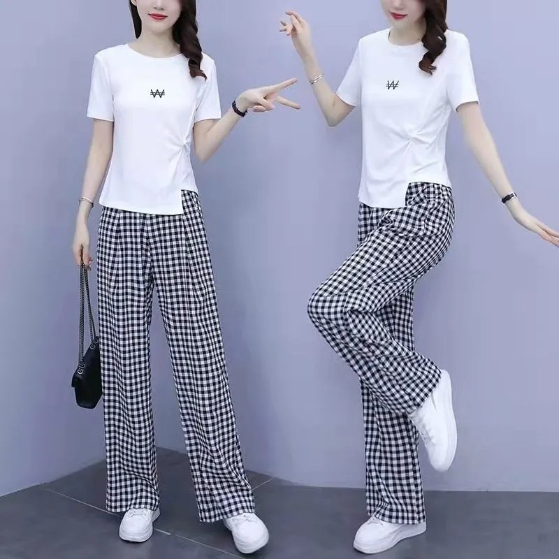 ارتفاع الخصر التخسيس Faionable قطعتين مجموعة زائد حجم المرأة الصيف وصول جديد تصميم عصري الإحساس المجموعة