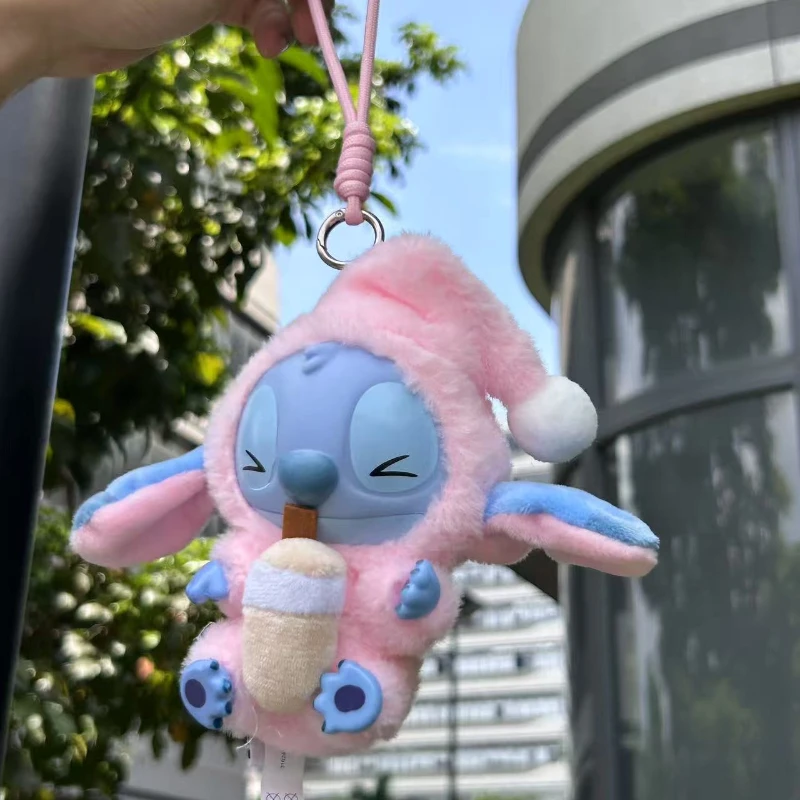 ديزني غرزة أكل شيء قبل النوم سلسلة صندوق أعمى أفخم لعبة من الفينيل لطيف دمية صندوق غامض حقيبة قلادة هدية الزخرفية