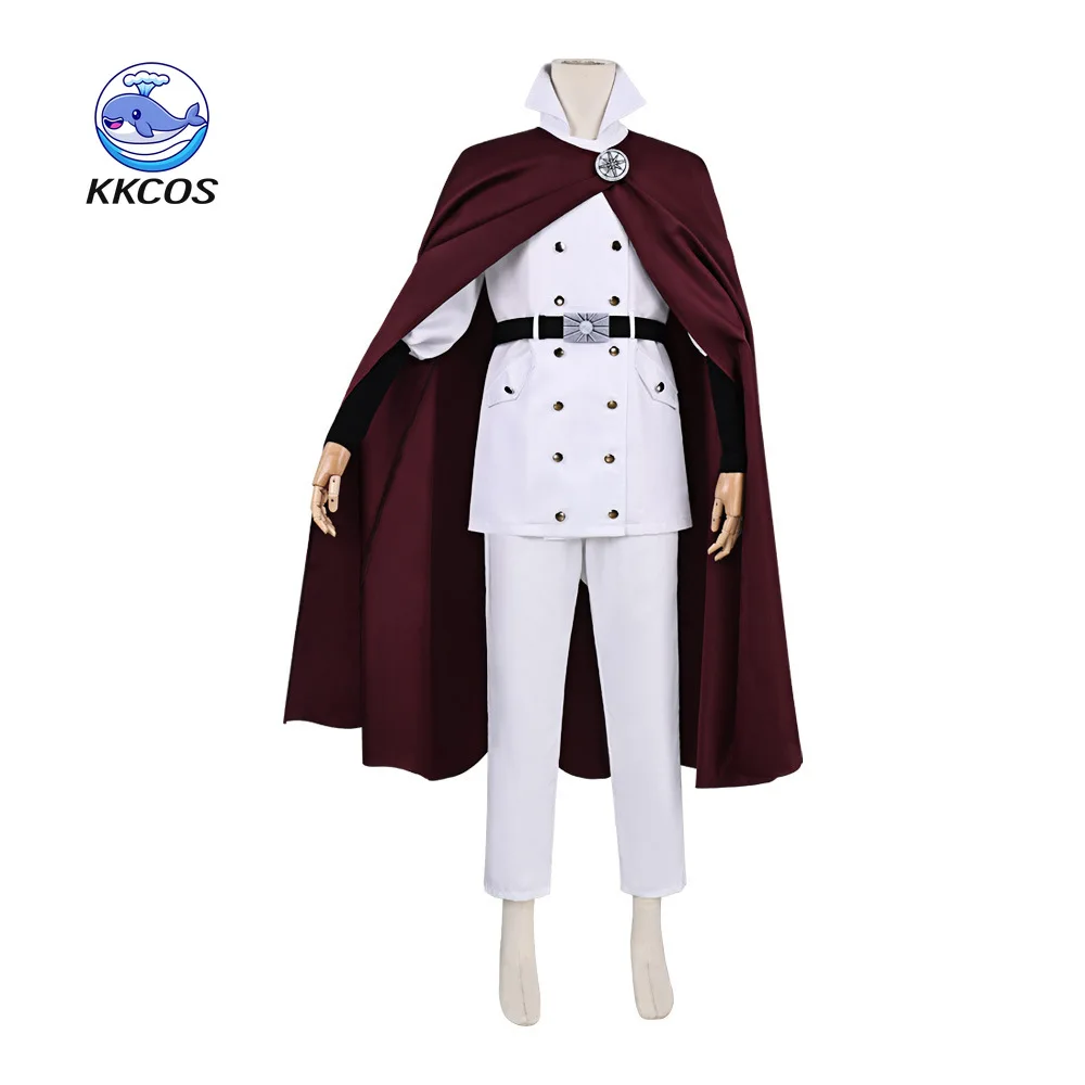 KKCos BLEACH Yhwach Cosplay Costume Wandenreich White Military Red Cloak Uniform Halloween Carnival Full Set view 5
