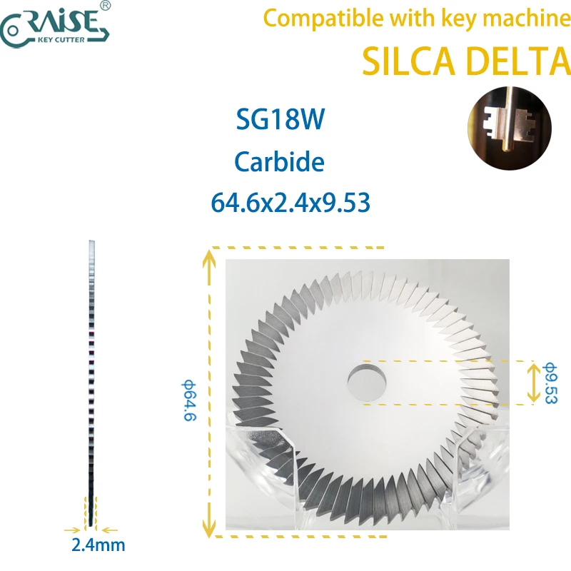 Key Machine Cutter SILCA DELTA  SG18 SG19 SG14 in Carbide for Key Duplicating Machine Locksmith Tools Aftermarket