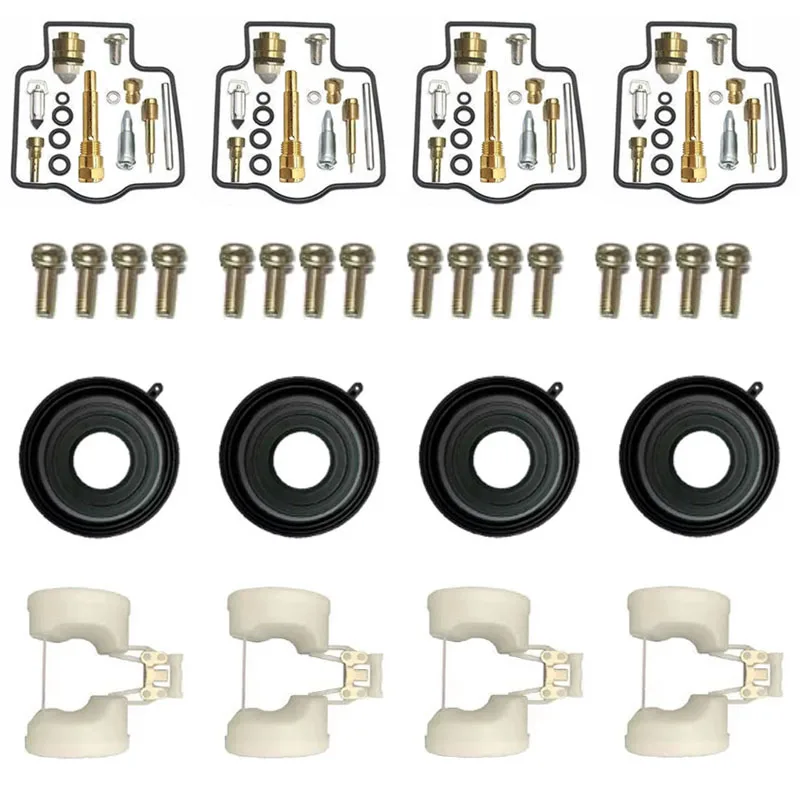 Motorrad-Vergaser-Reparatursatz für Kawasaki ZZR ZX 600 ZX600-E12H ZZR600 1993–2001. Kraftstoffsystem-Schwimmer-Kolbenmembran