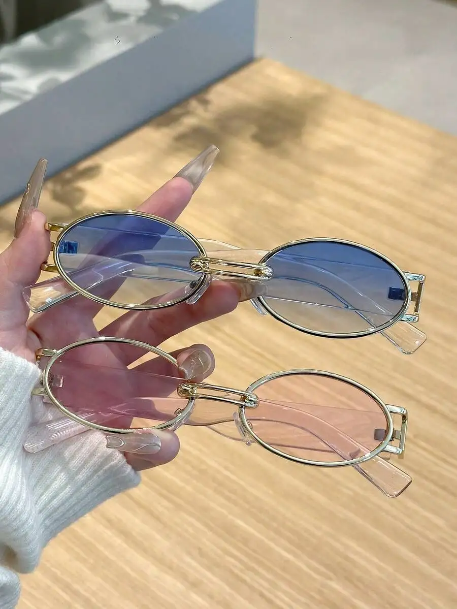 Oval Frame Tinted L…