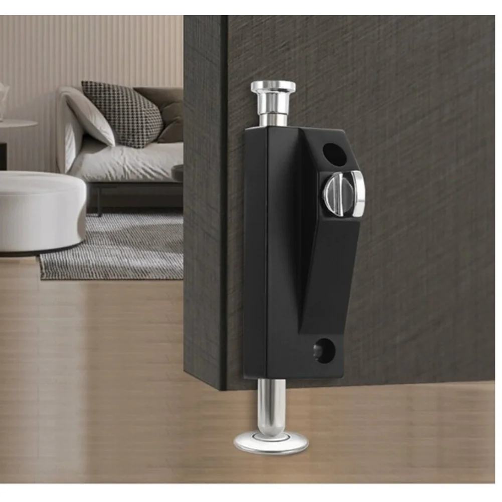 For Wooden Entryway Wooden Door Security Stainless Steel Latch For Home Entrance Black High Performance Door Lock