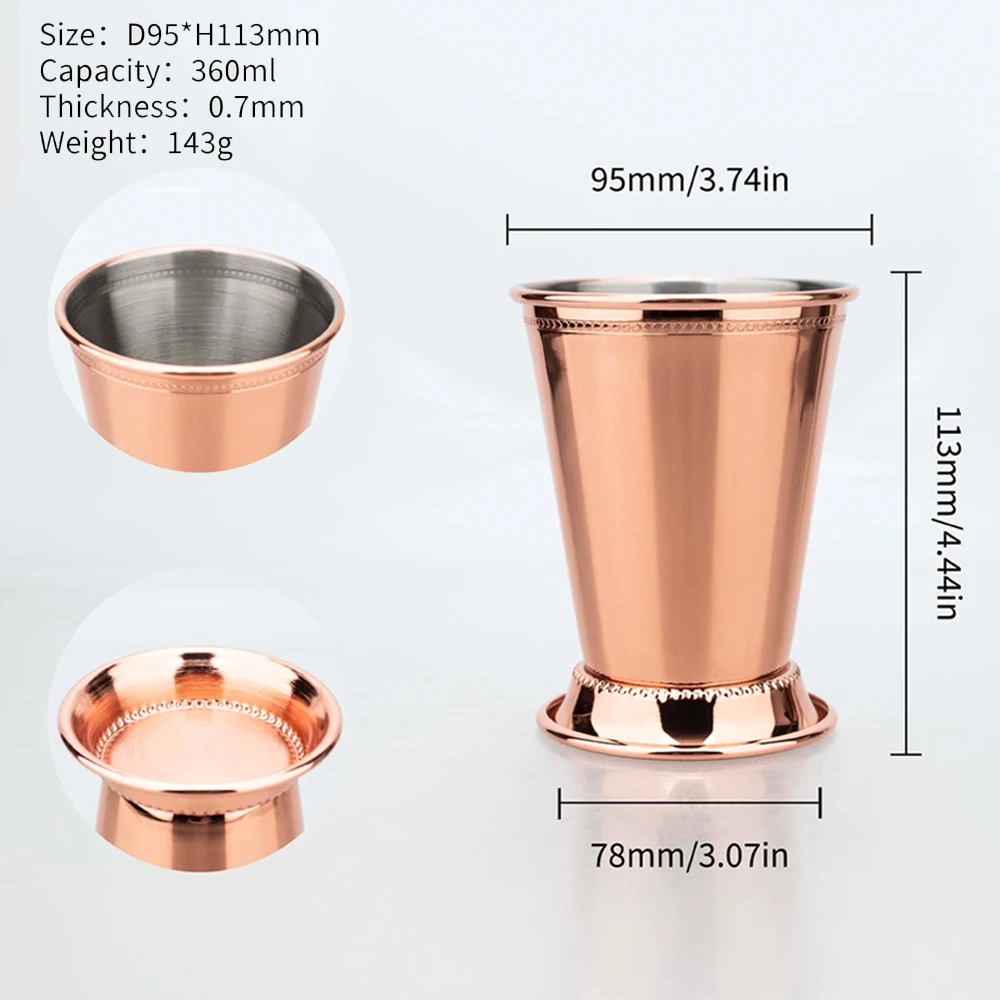 4pcs Elegant Rose Gold Stainle - огляд і ціна Wine Beer Mixed Drinks
