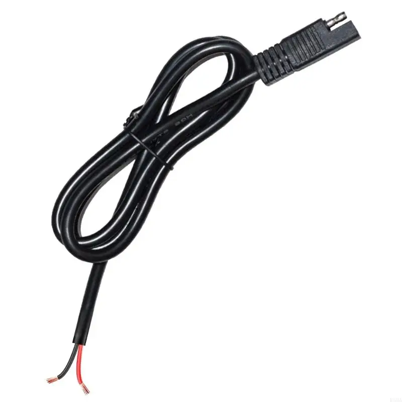 

130cm Length SAE Connector Cable Single End to 2Pin Bare Wire Line Support 20A R58A