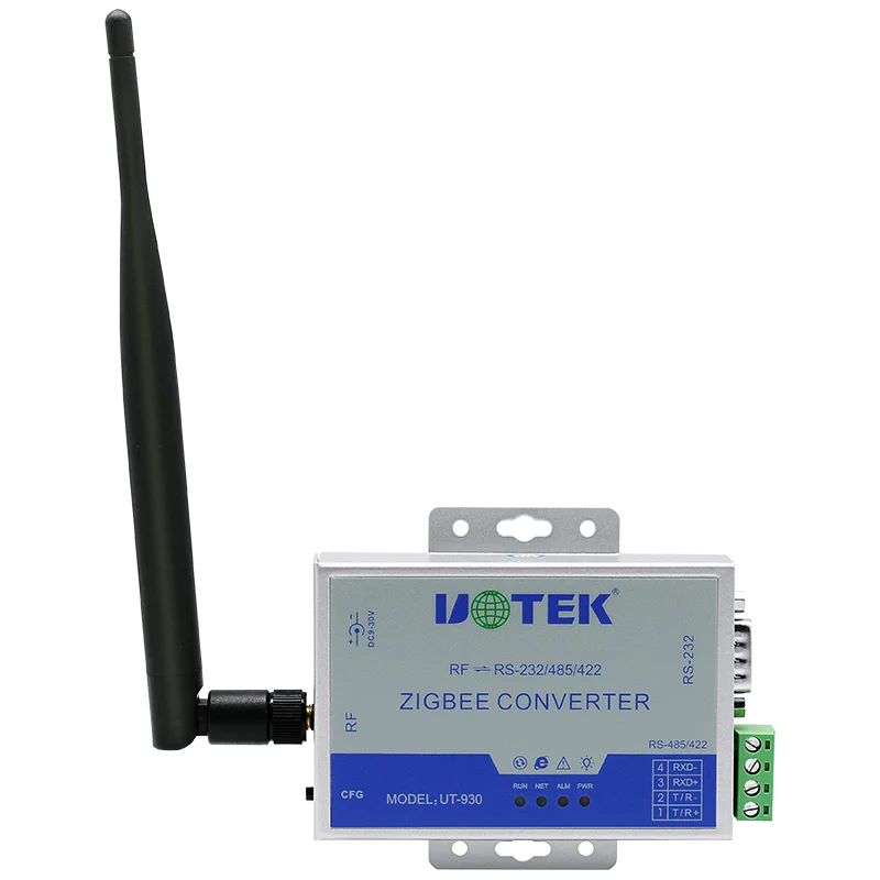 UOTEK الصناعية زيجبي 2.4G RF إلى RS-232 RS-485 RS-422 محول نقل البيانات اللاسلكية RS232 RS485 RS422 محول UT-930