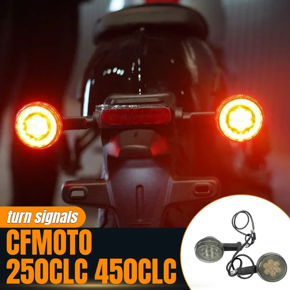 

For CFMOTO 250CLC and 450CLC turn signals, original factory warning lights, side marker lights, left and right turn lights