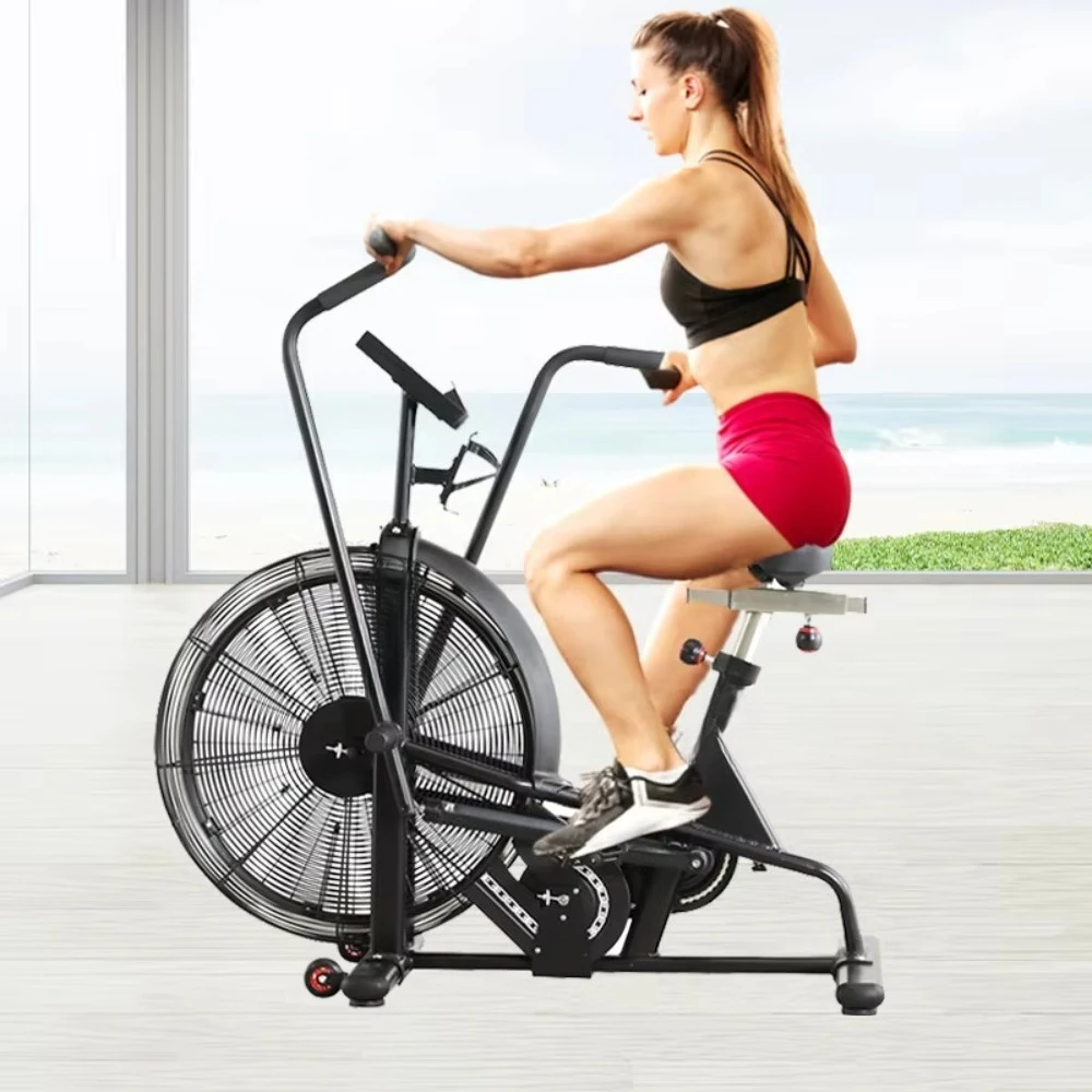 Fan Exercise Bike Upright Air Bike Indoor Cycling Stationary Bicycle Fitness Equipment Exercise Air Bike