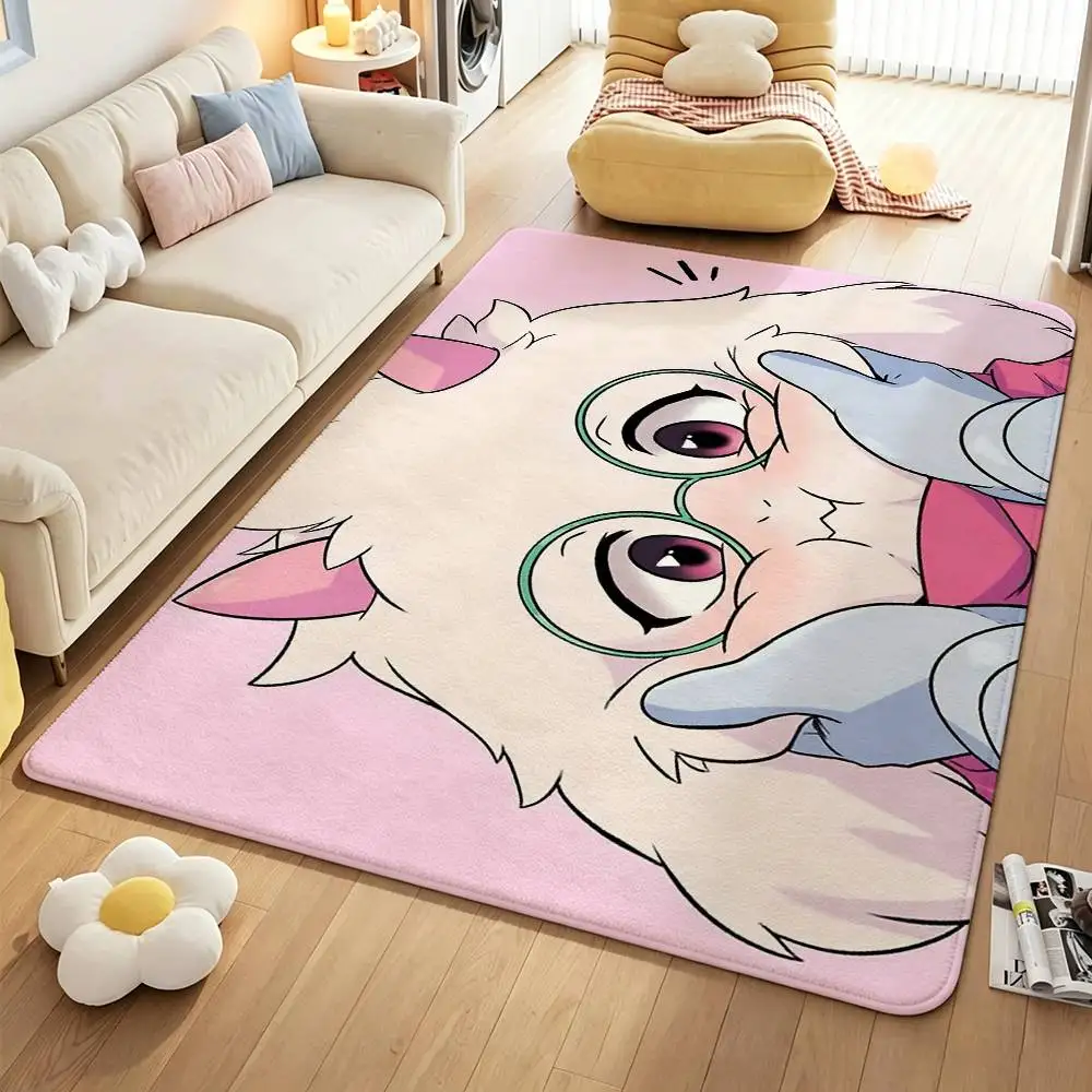 Cute R-Ralsei GAME D-Deltarune Short Plush Anti-Slip Rug Soft Machine Washable Floor Mat Home Decor
