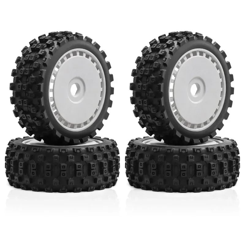1/8 Buggy Wheel Tires 17mm Hex for 1:8 RC Off Road Car ARRMA Typhon  Trxs  Kyosho  HSP view 2