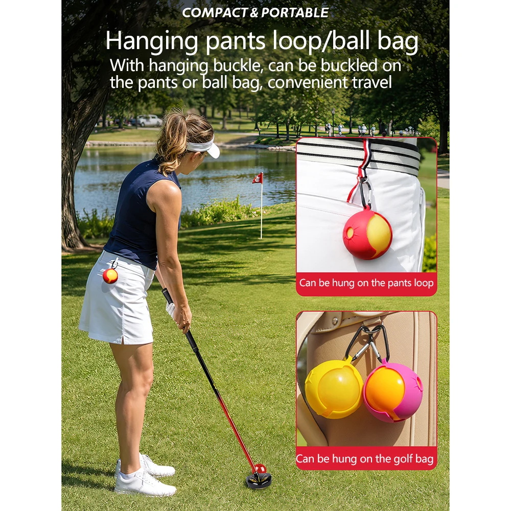PGM Golfball-Halter, 1/4 Stück, Silikon-Golfball-Schutzhülle, tragbare Einzelball-Tasche, Golf-Sportzubehör – Detail 11