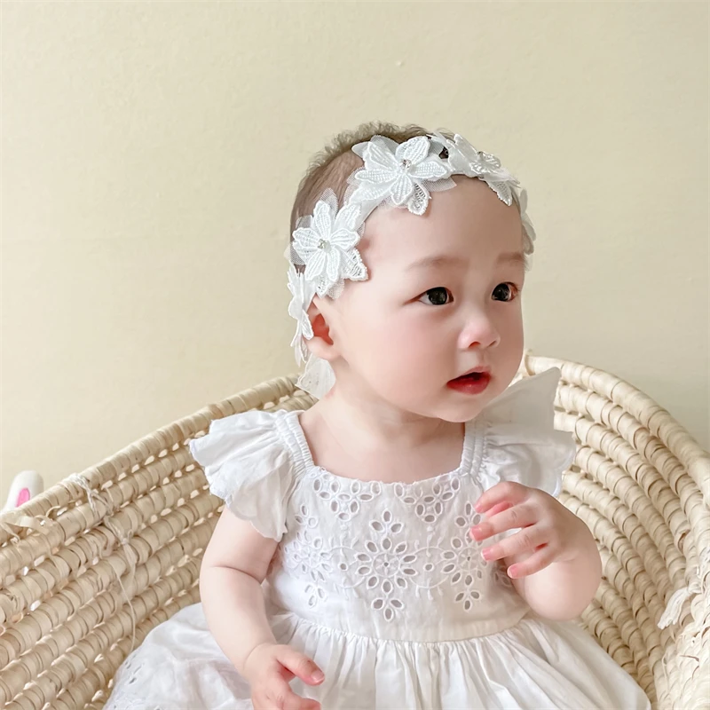 Lace Ribbon Bow Headband DIY Jewelry Children Photographed Props Hair Accessories Kids Flower Headwear Hair Bands Gifts