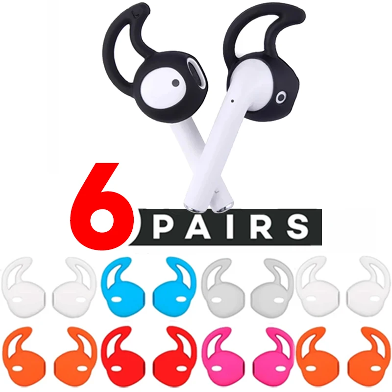 6-1 пара, спортивные наушники-вкладыши для Apple Airpods 1 2