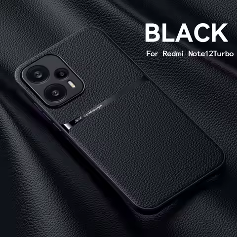 Luxury Magnetic Leather Solid Color Phone Case For Mi Poco X5 Pro X5 Shockproof Back Cover For Poco F3 F5 Pro