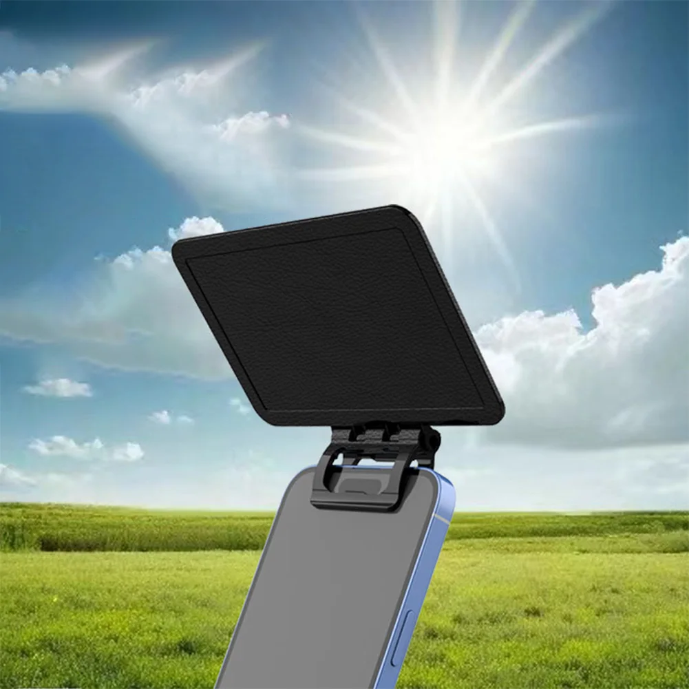 1/2pcs UV Blocking Sun Visor For Mobile Phone Car Mount Foldable Clip Anti-Glare Compatible With Outdoor Driving