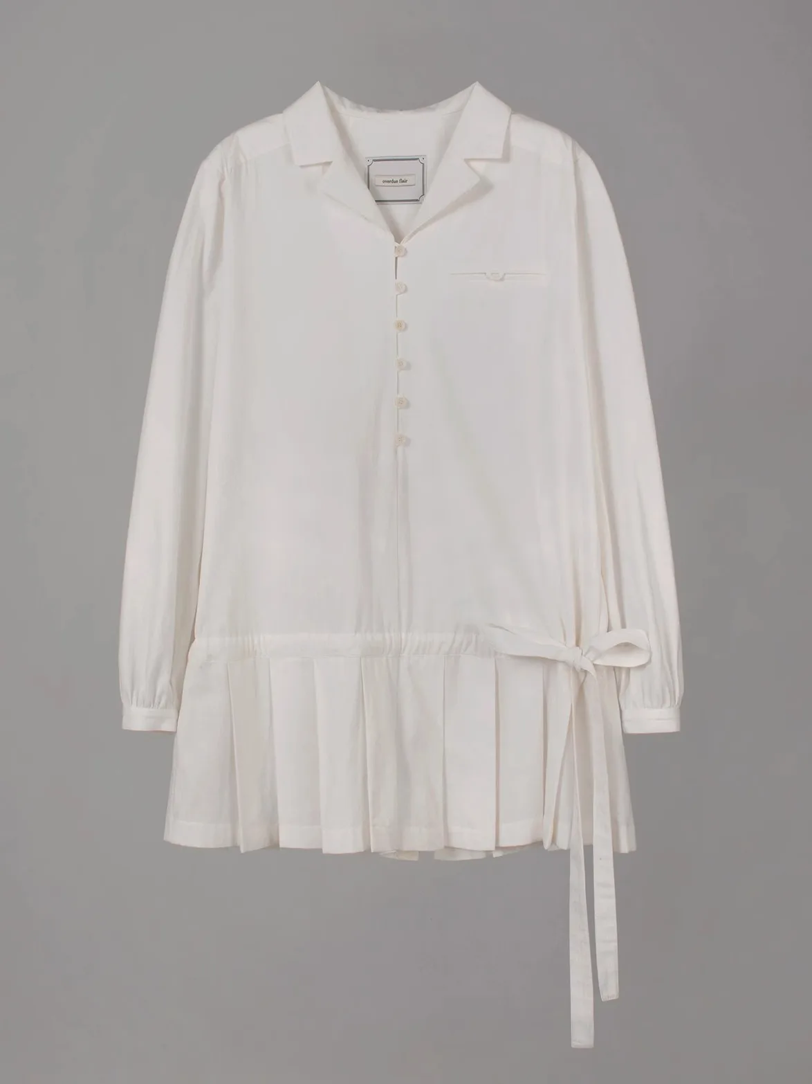 Witte irt Sle lage taille geplooide riem lange Sve Dr broek dames woon-werkverkeer Sle casual A-lijn silhouet enkele knop