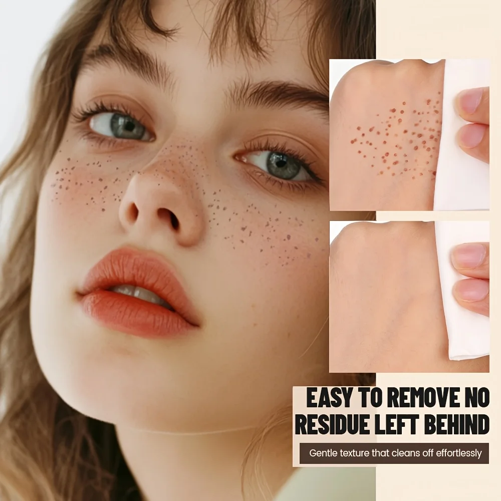 Natural Nude Makeup Fake Freckles Pen Waterproof Long Lasting Light Coverage Freckle Stamp for Women