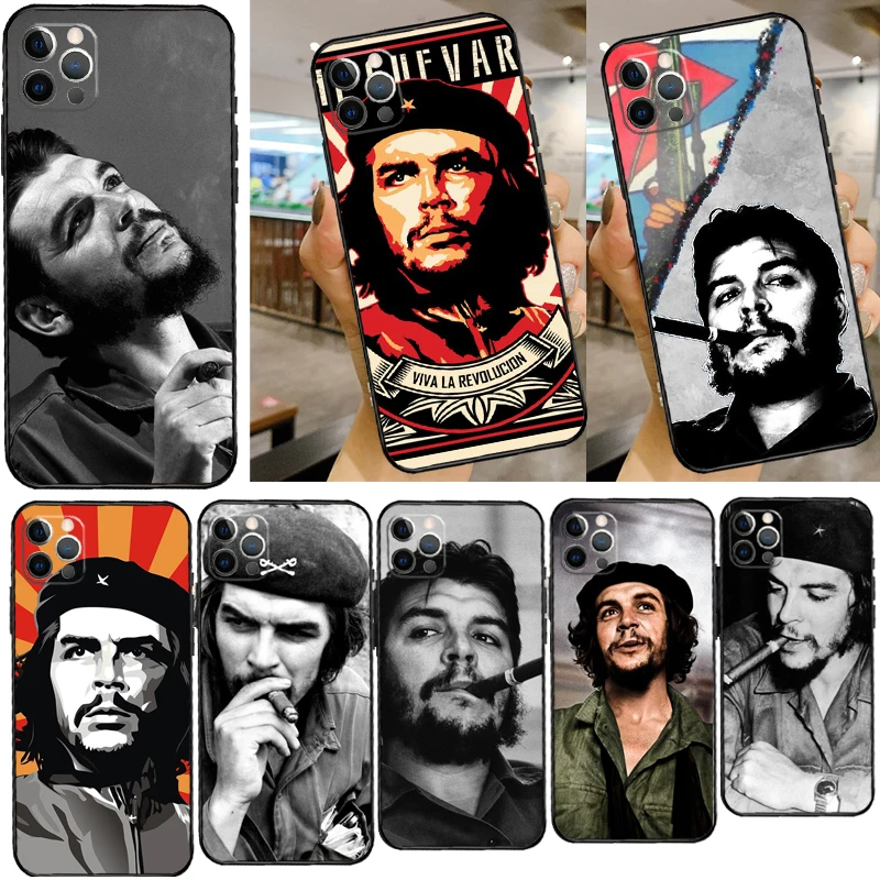 Che Guevara Smoking Cigar leader Phone Case For iPhone 14 13 12 Mini 11 Pro Max SE 2020 6 7 8 Plus X XS Max XR Cover Shell