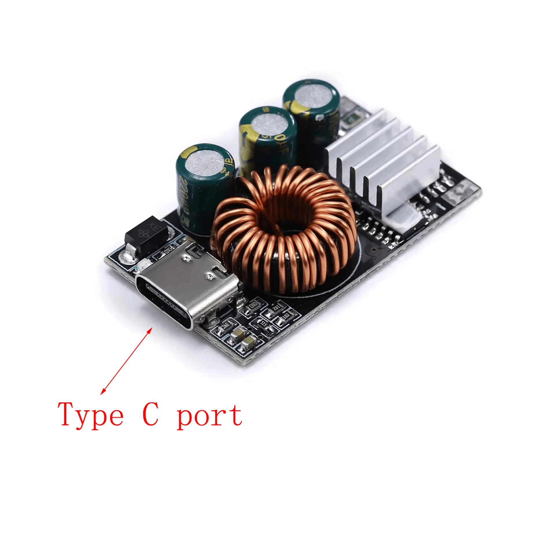 DC10-30V Input 24W Step Down Module with USB Output Port for 3V-12V Power Conversion for in Mobile Offices and Setups