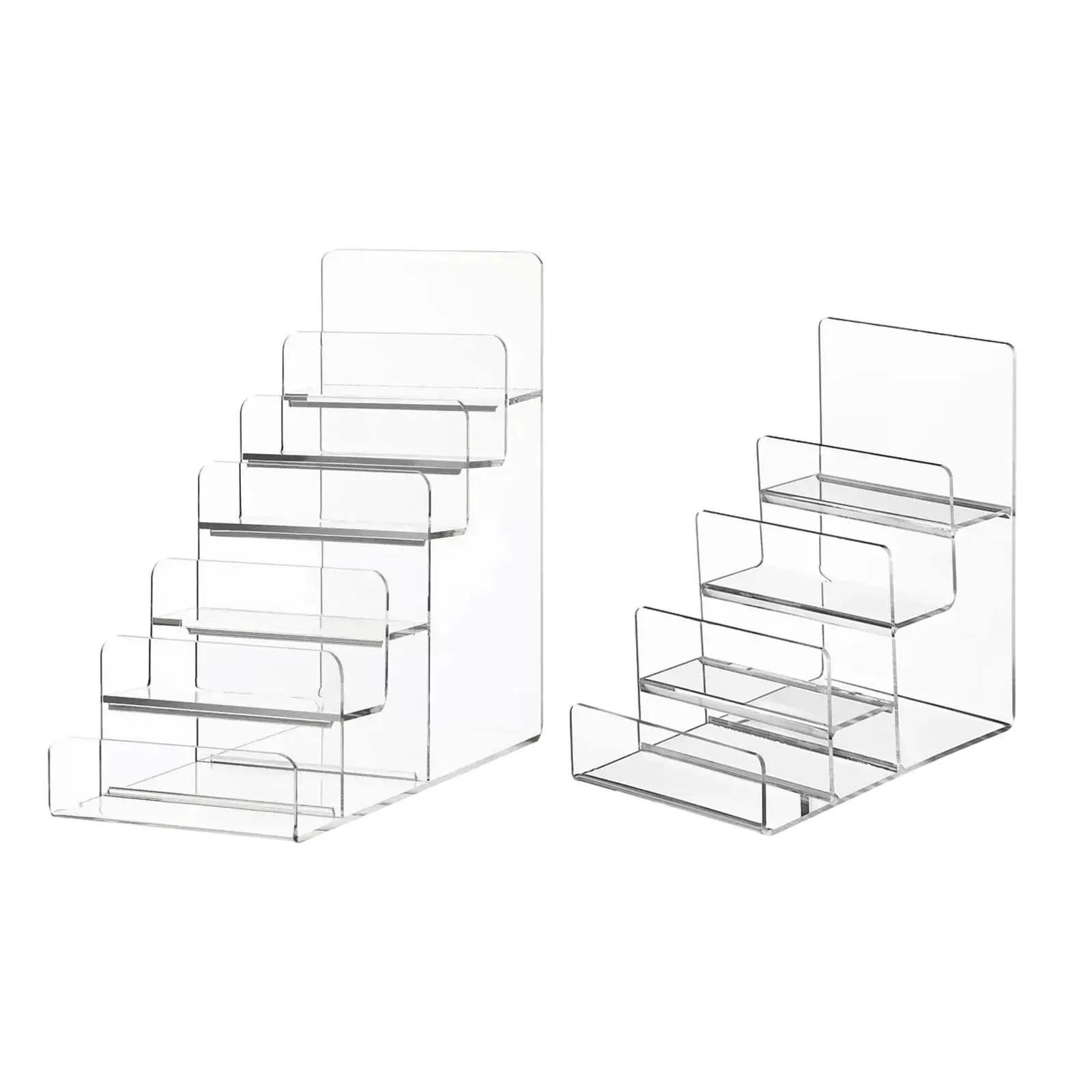 Acrylic Display Riser Handbag Purse Display Stand Decoration Step Display for Mobile Retail/shop Figures Wallet Supermarket