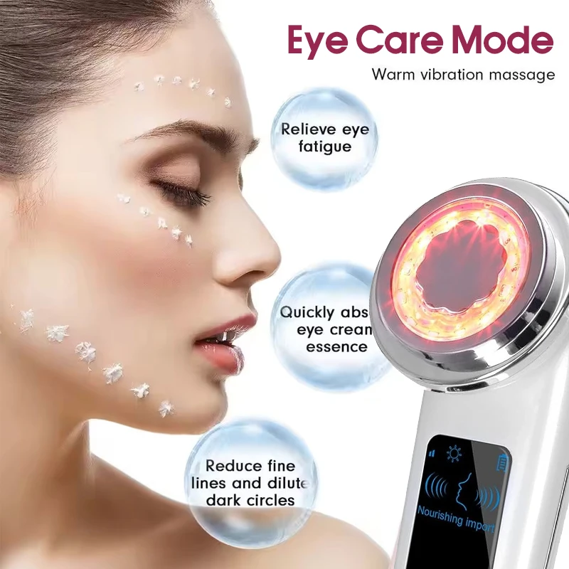Appareil de beauté de rajeunissement de photons de Lifting du visage à microcourant EMS dispositif de nettoyage des pores de chauffage à température constante