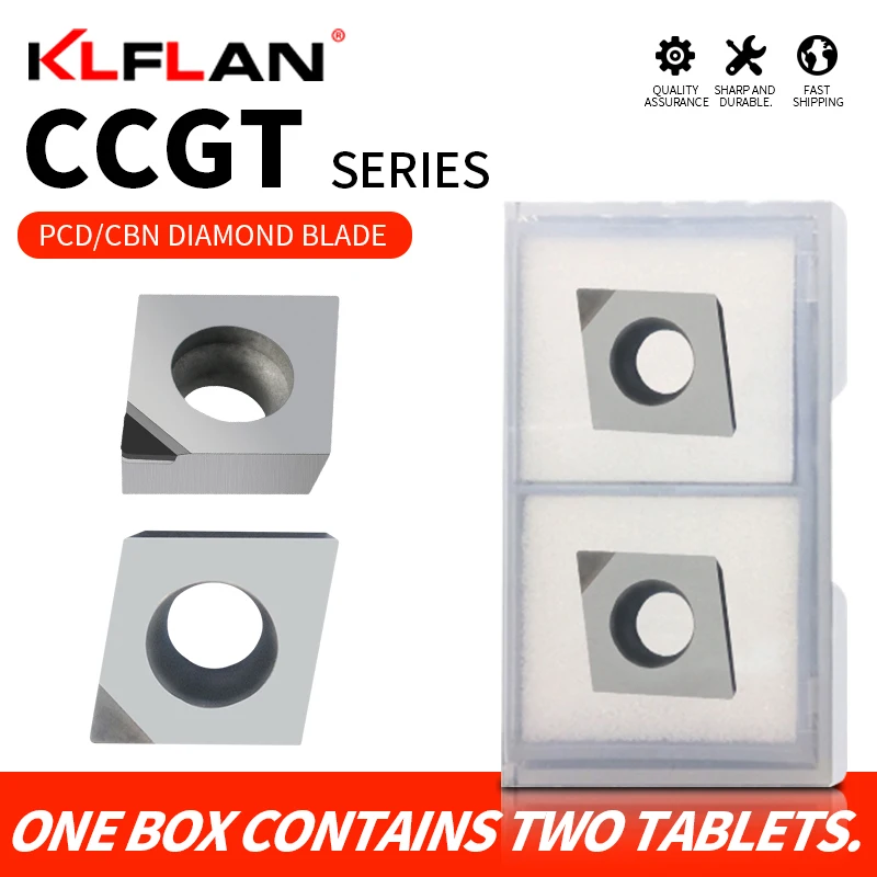 

CCGT0602 CCGT09T3 CCGT1204 PCD CBN Diamond And Cubic Boron Nitride Turning Inserts For Machining Copper Aluminum And Cast Iron