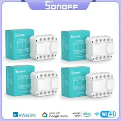 1-10PCS SONOFF 16A S-MATE Switch Mate MINI R3 Smart Relay Wireless Remote Control Light Switch Voice Control Outlet Timer