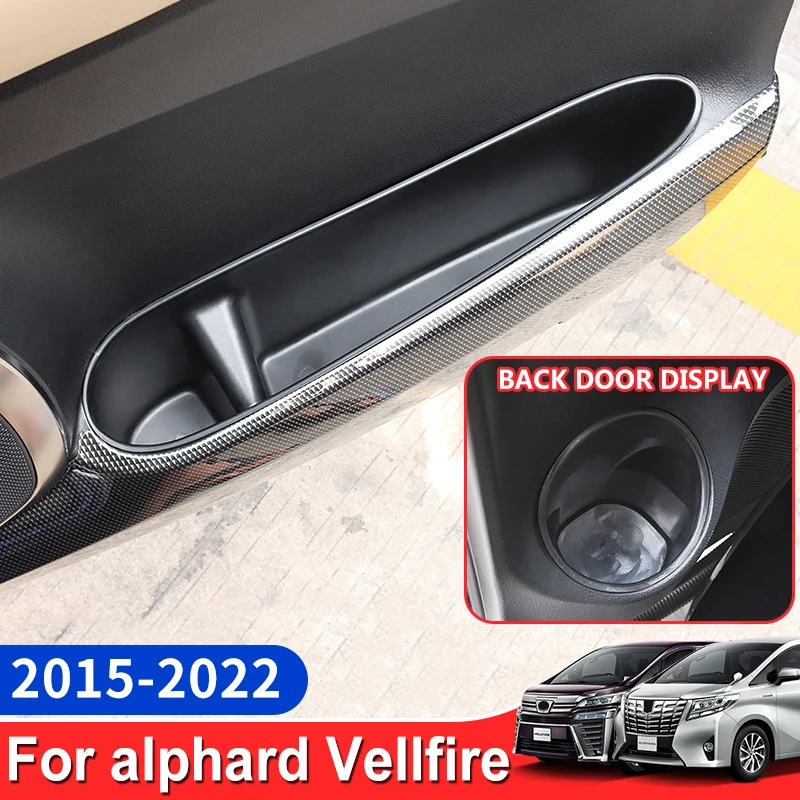 

2015-2021 For Toyota Alphard Vellfire 30 Interior Car Storage Grid Water Cup Box Modification Trash Can Car Supplies Alphard