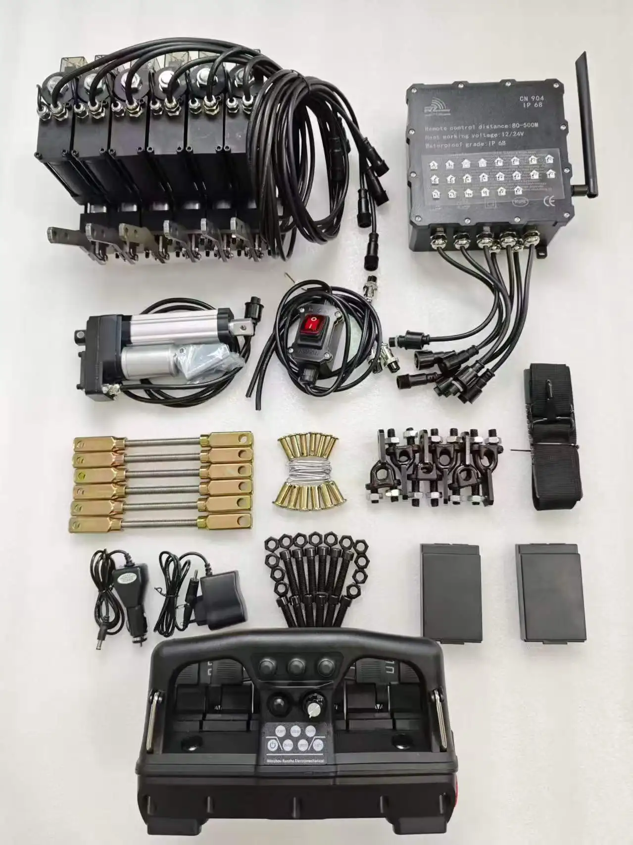 6-Joint Wireless Proportional Remote Control Kit, Suitable for Truck Cranes, Waterproof/Clutch Motor
